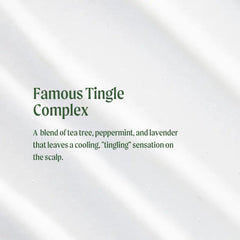 Closeup of Tea Tree Special Conditioner label highlighting size and scent