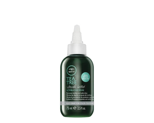 Tea Tree Special Detox Kombucha Rinse bottle front for a clarifying scalp cleanse.