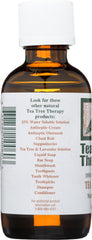 Tea Tree Therapy packaging box highlighting the 2-ounce bottle and Australian origin.