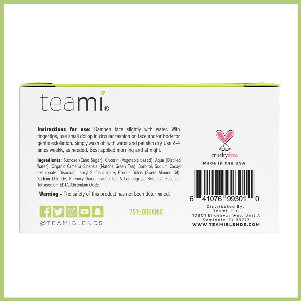 Teami Multifunctional scrub for face and body fits into daily skincare routine.