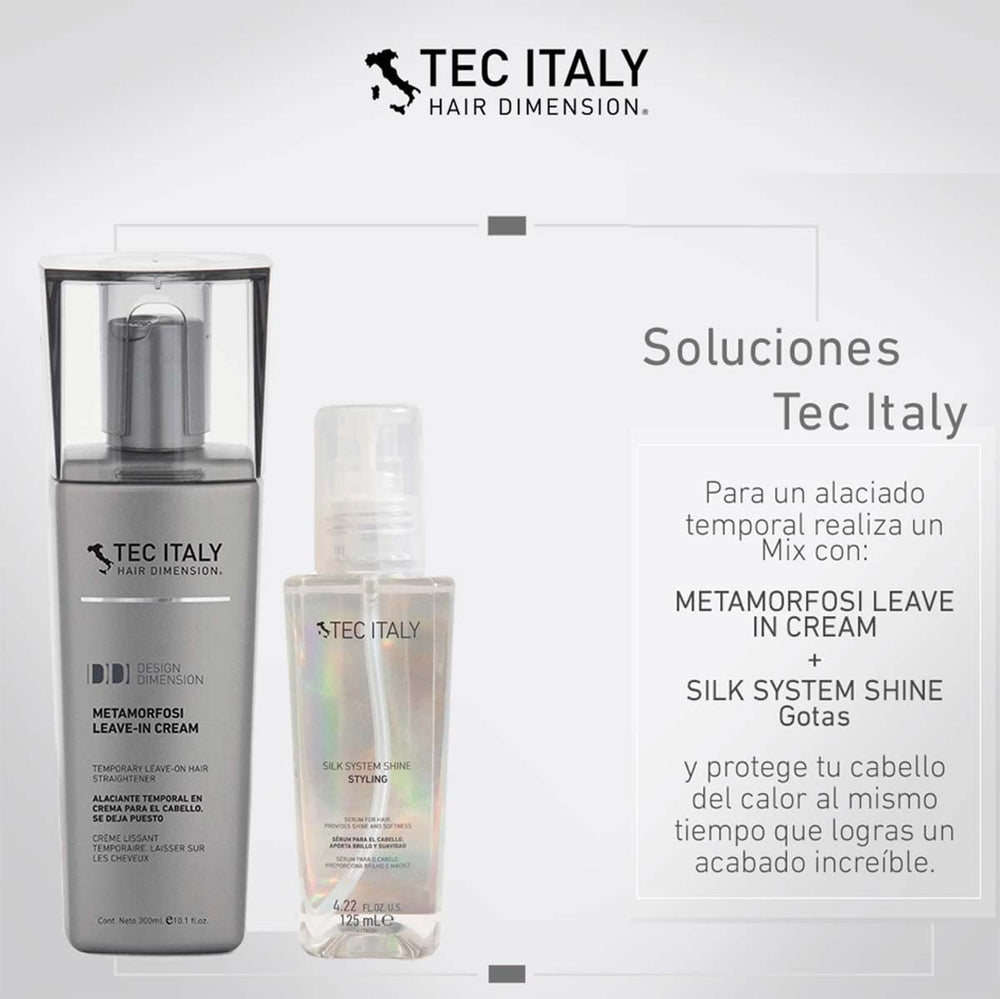 Tec Italy Frizz Control Pack Set displayed front view for styling kit.