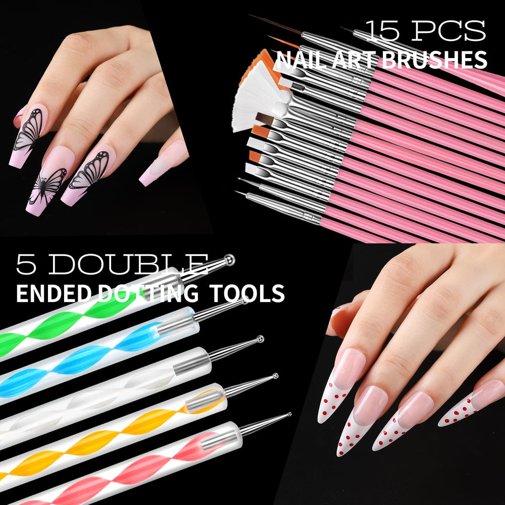 Teenitor dotting tools set supports delicate lines and dot patterns.