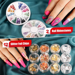 Teenitor Paillette Foil Stickers bring four-color sparkle to nail art