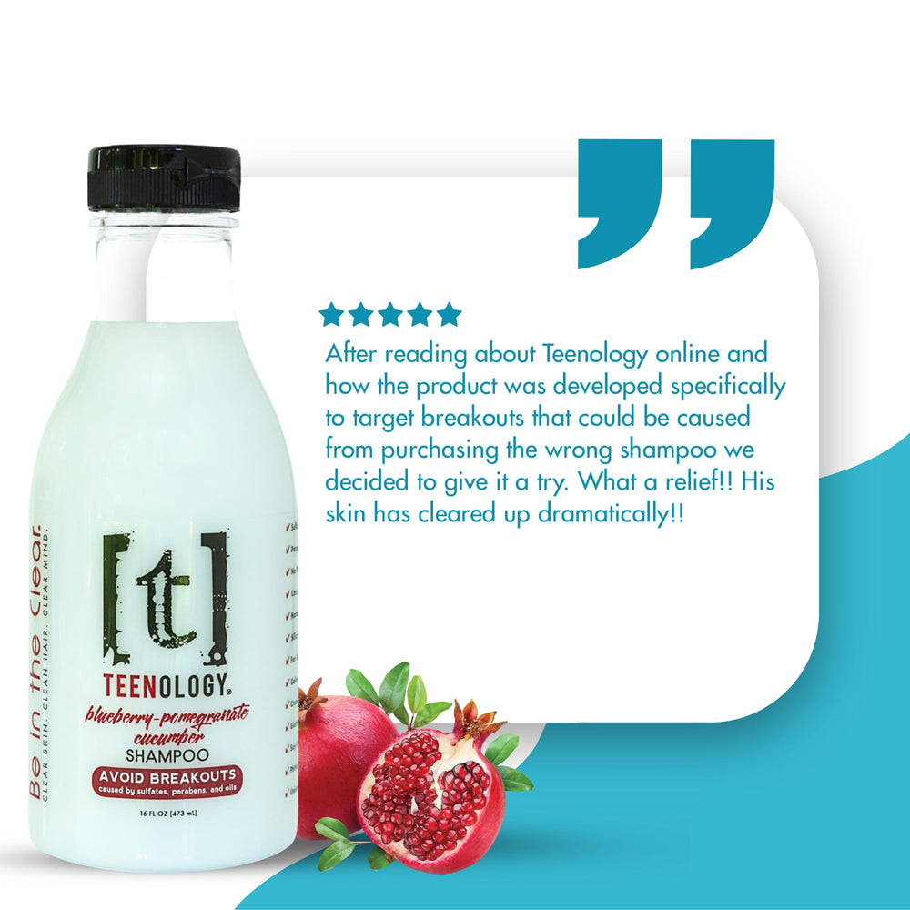 Natural extracts such as blueberry and hibiscus visible.