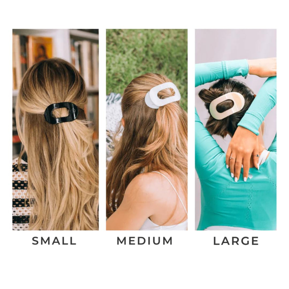 Teleties Almond Beige three sizes adapt to hair thickness and texture.