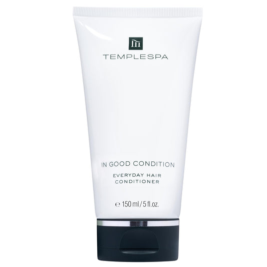 TEMPLESPA In Good Condition bottle front, lightweight conditioner for soft, glossy hair