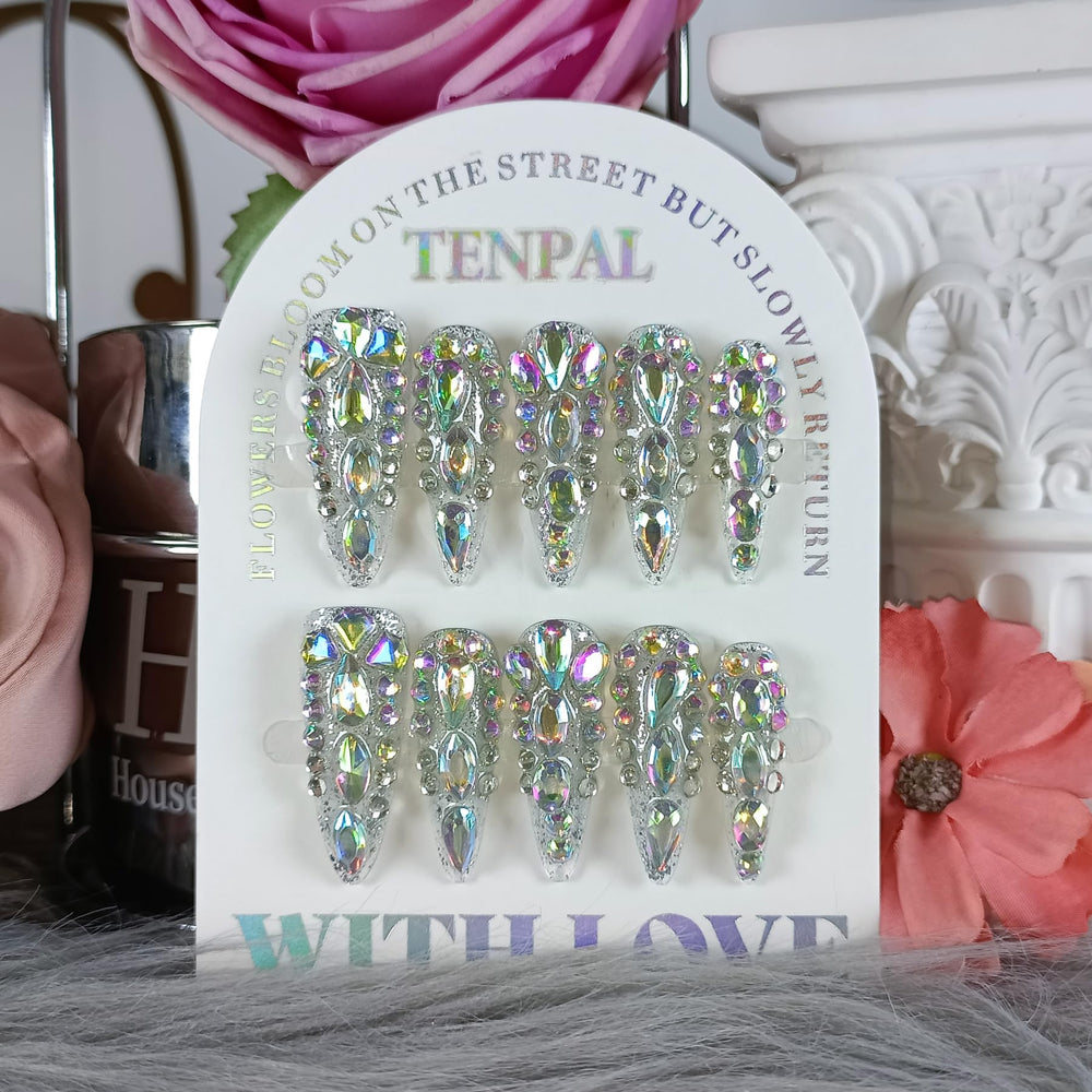 Tenpal bachelorette party nails add festive glam to celebrations.