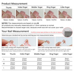 TENPAL nail kit contents include adhesive, file, and prep pads for easy application