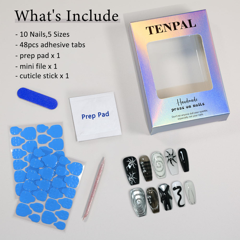 TENPAL safe for sensitive skin nails with versatile wear