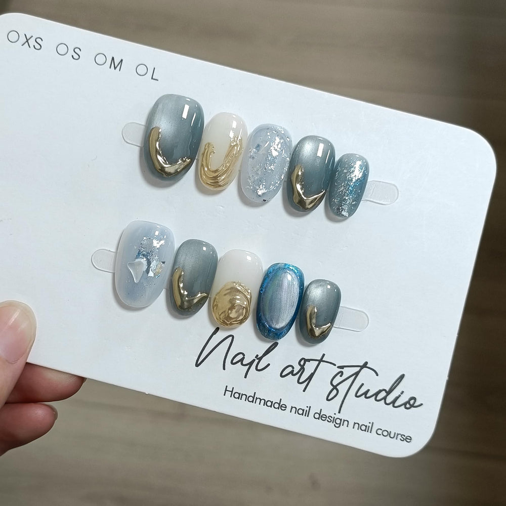 TENPAL short oval false nails with designs for versatile everyday looks