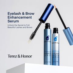 Terez & Honor eyebrow serum applicator close-up for easy brow care