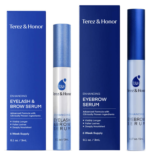 Terez & Honor eyelash serum bottle front signaling a fuller lash look