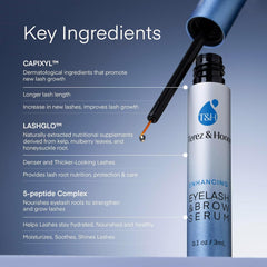 TEREZ & HONOR Serum precision applicator enables easy, precise nightly application along the lash line.