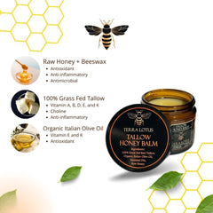 Terra Lotus showcases grass-fed tallow, olive oil, and raw honey ingredients