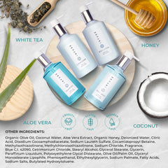 Terra Pure 1-Shoppe Infuse conditioner bottle pump with balanced hair care.