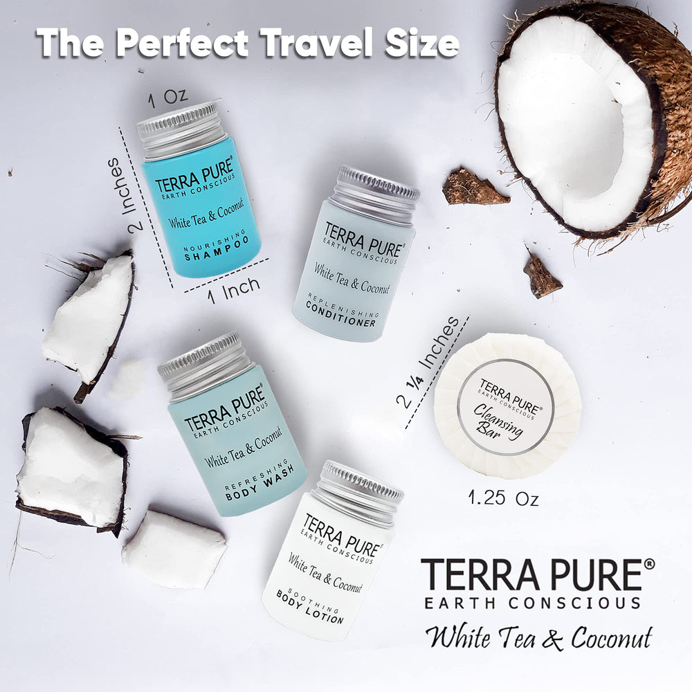 Terra Pure bar soap with white tea and coconut aroma for premium guest bathrooms