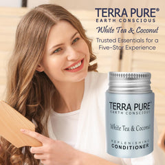 Terra Pure cruelty-free label on packaging to appeal to ethical guests.