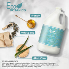 Terra Pure honey drops swirl highlight natural sweetness and skin-friendly care.
