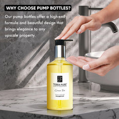 Terra Pure Ecobox Body Wash bottle ready for hotel showers