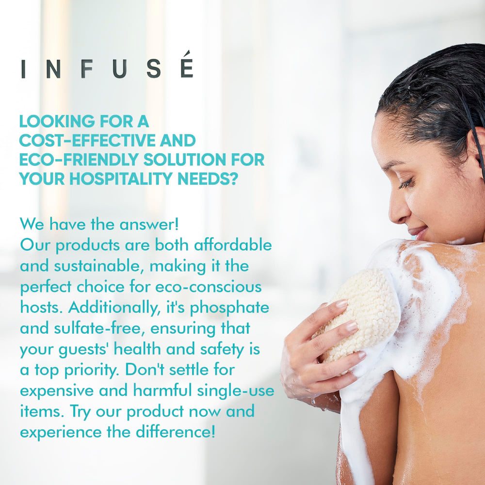 Terra Pure Infuse paraben-free formula supports eco-friendly amenities