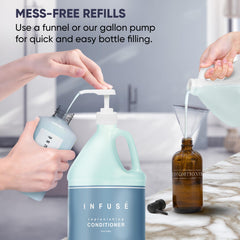 Terra Pure Infuse Hotel Conditioner guest-bath setup in guest rooms