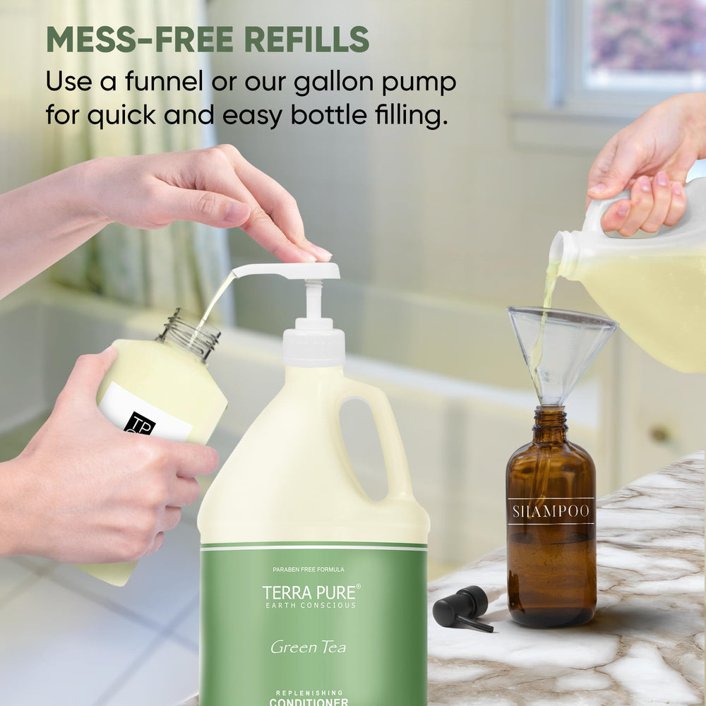 Terra Pure refillable bottles reduce waste and support sustainability