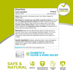 Terrasil Foot Ulcer Cream tube beside skin for daily use context