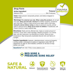 Terrasil care for sensitive skin graphic emphasizes safe formula