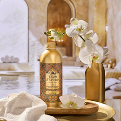 Fragrance close-up hints at long-lasting, enchanting aroma.