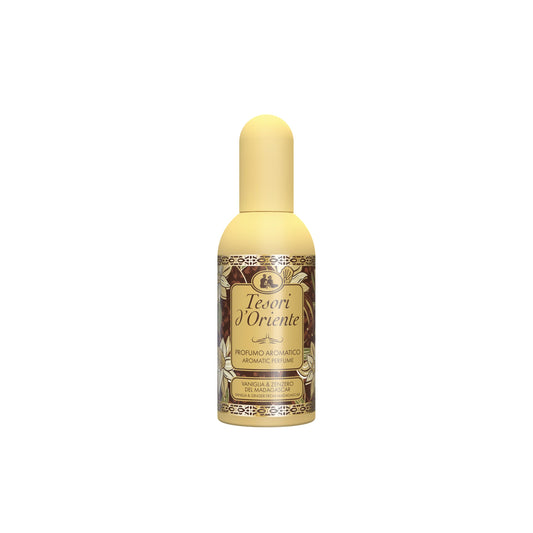 Tesori d'Oriente vanilla-ginger perfume bottle delivering a long-lasting aroma