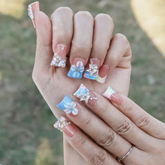 Tesytto thick acrylic gel nails for durable, salon-like finish