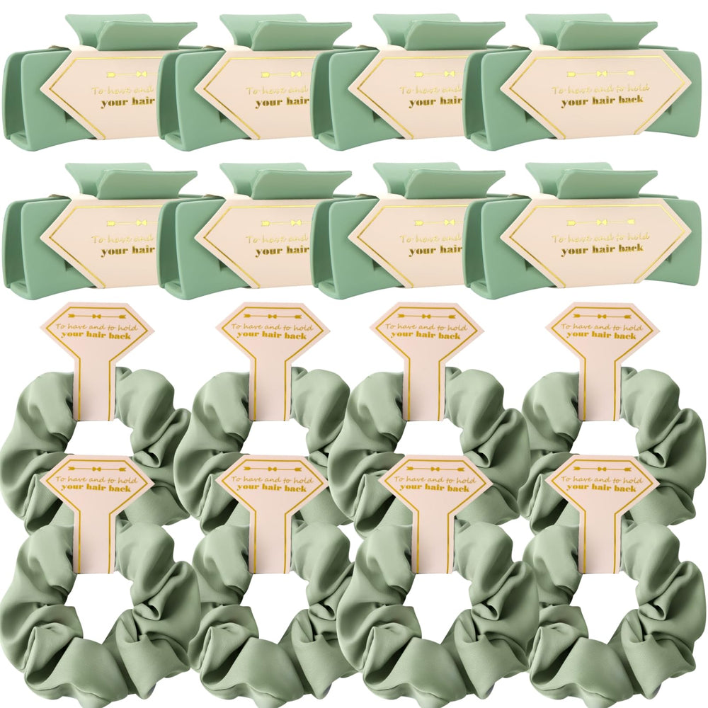 Tethzeng bridesmaid sage-green hair clips elevate wedding-party styling with subtle color and hold.