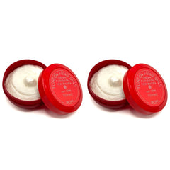 TFS Red Bowl semi-soft shaving soap with almond scent for premium comfort