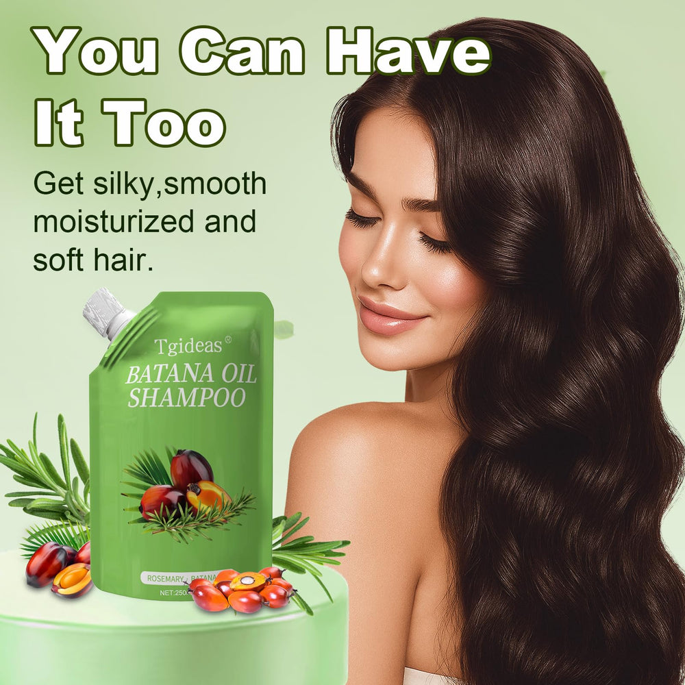 Tgideas Batana Rosemary Shampoo back-label information highlights usage directions