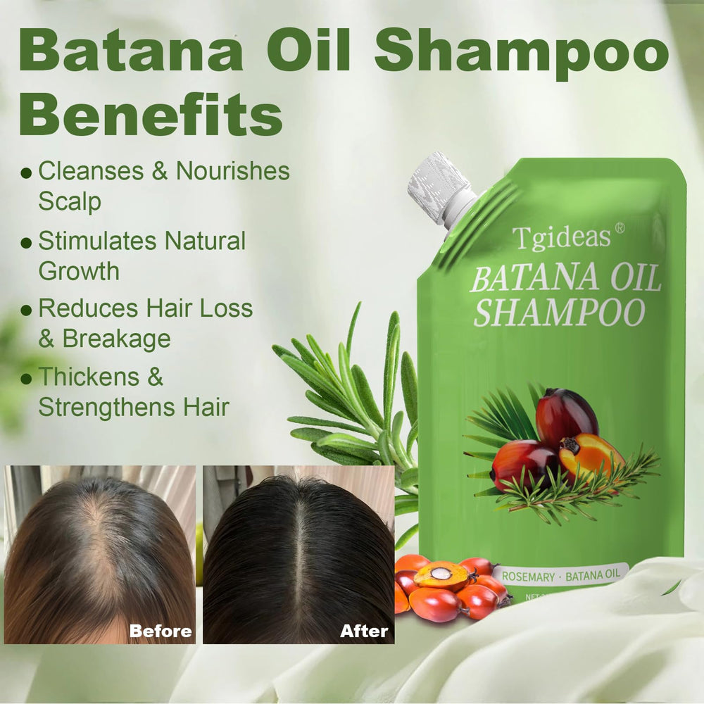 Tgideas Batana Rosemary Shampoo foaming-lather demonstrates rich cleansing without drying hair
