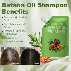 Tgideas Batana Rosemary Shampoo foaming-lather demonstrates rich cleansing without drying hair