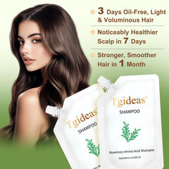 Tgideas Rosemary Biotin Shampoo pour dispensing for easy application