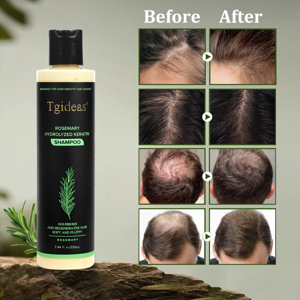 Tgideas rosemary shampoo dual-pack side view for easy storage