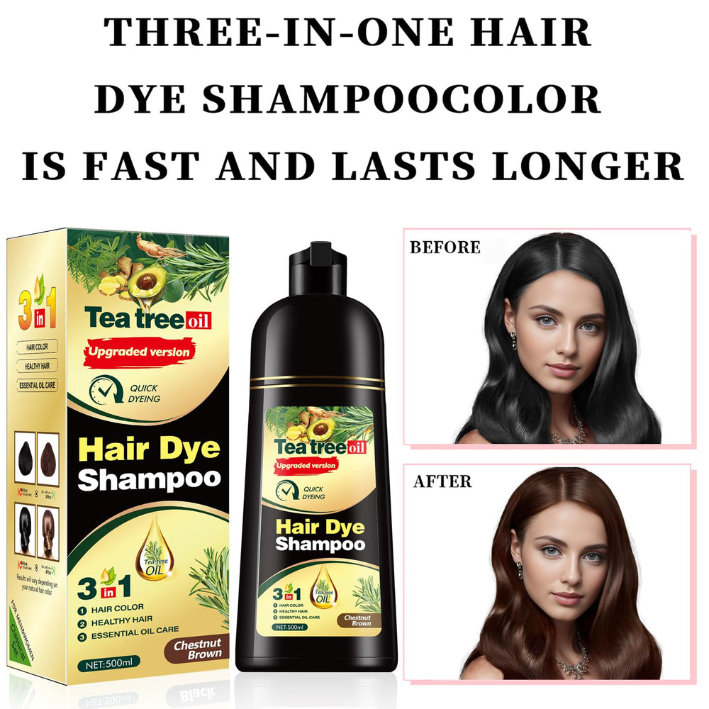 TGTXDEA lathering on dry hair to begin instant color.