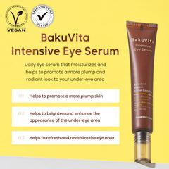 THANKYOU FARMER BakuVita eye serum highlighted with bakuchiol active ingredient.