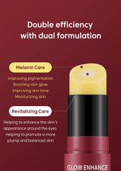 THANKYOU FARMER Glow Enhance Dual Serum Stick Balm eye-area use for fine-line targeting.
