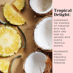 That's That Magic fragrance notes pineapple coconut highlight a refreshing aroma and mood lift.