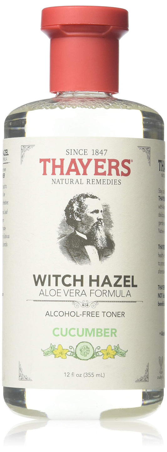 THAYERS cucumber toner bottle pour for a refreshing cleanse