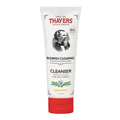 THAYERS Witch Hazel Blemish Cleanser bottle highlights gentle cleansing for acne-prone skin.