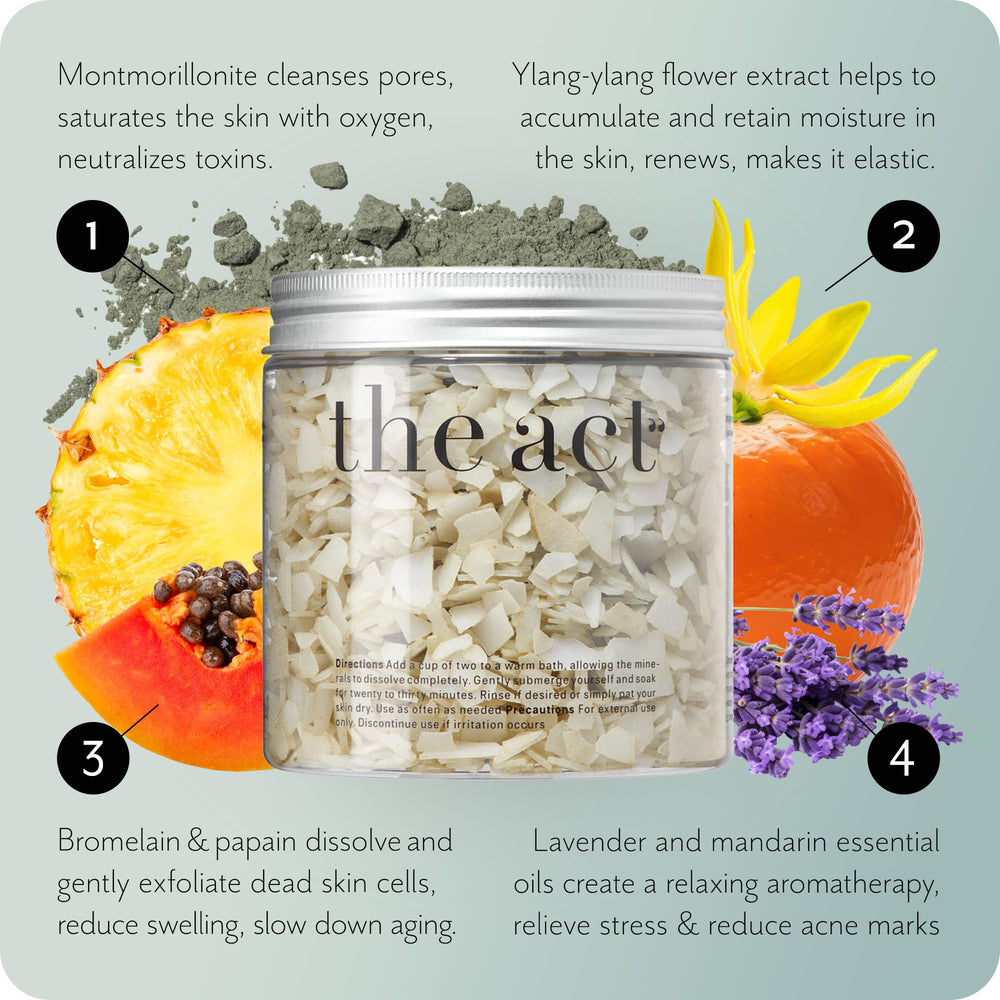 Post-workout The Act soak easing tense muscles in a long soak.
