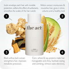 The Act Extra Hair Conditioner enriched with plant proteins for stronger-feeling strands.