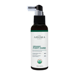 The Aroma Shop organic tea tree oil ingredient detail for refreshing, cleansing benefit.
