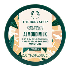 The Body Shop Almond Milk Body Yogurt absorbs instantly on damp skin for quick hydration.