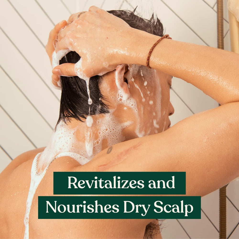 After-use scalp close-up showing refreshed look with ginger formula.