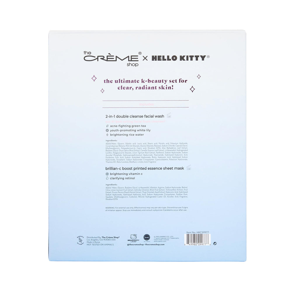 The Crème Shop daily cleanser for gentle cleansing and hydrated skin.